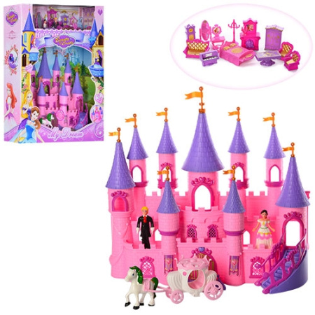 фото Замок принцессы SG-2976 с мебелью и каретой